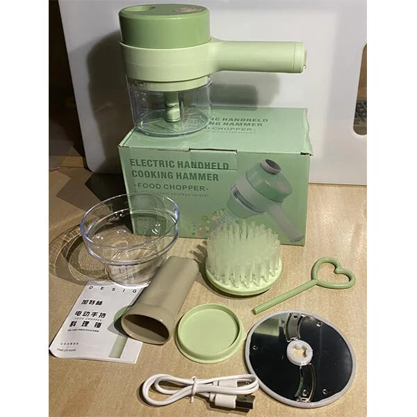 4 in 1 Portable Electric Vegetable Cutter Set