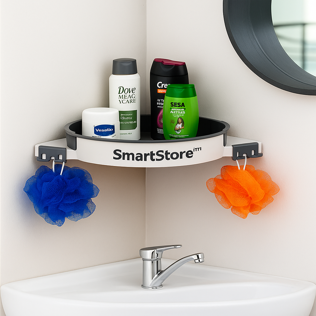 360 Triangular Rotating Corner Shelf