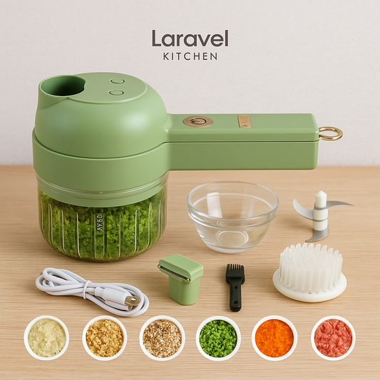 4 in 1 Portable Electric Vegetable Cutter Set