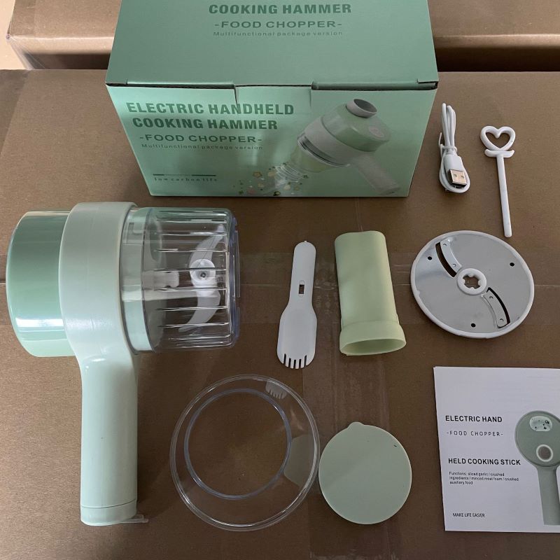 4 in 1 Portable Electric Vegetable Cutter Set